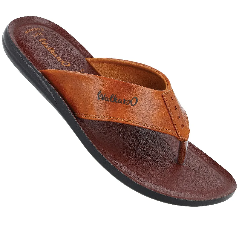 Men's sandals with a buckle closureMen's Daily Wear Sandals  - BX1260 Brown