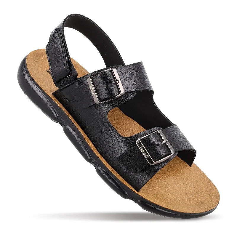 Men's sandals with a stretchy strap for a better fitMen's Daily Wear Sandals - WE1713 Black Men's sandals with a stretchy strap for a better fitMen's Daily Wear Sandals - WE1713 Black