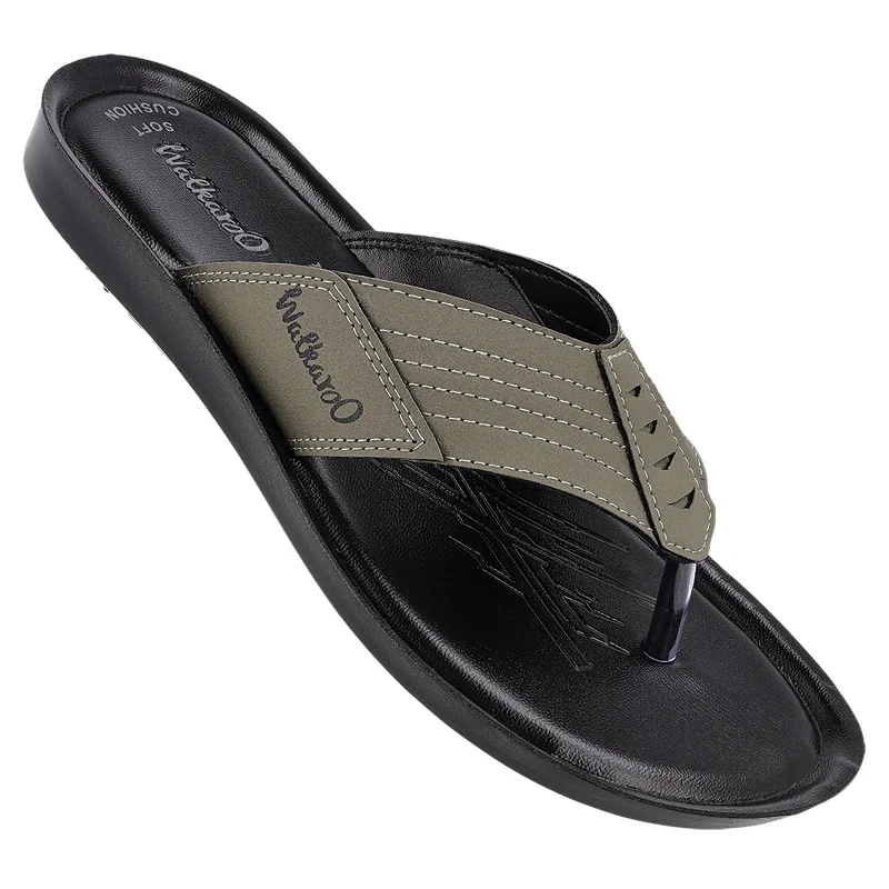 Men's sandals with a contrast stitching detailMen's Daily Wear Sandals - WG5104 Olive Men's sandals with a contrast stitching detailMen's Daily Wear Sandals - WG5104 Olive