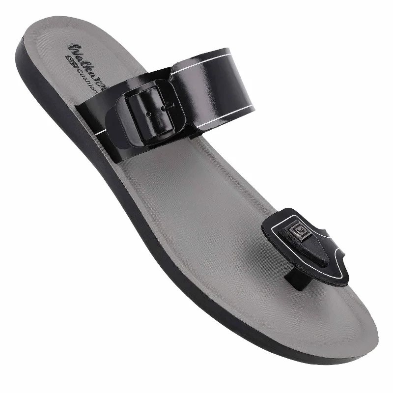 Men's sandals with a stretchy strap for a better fitMen's Daily Wear Sandals - WG5621 Grey Black Men's sandals with a stretchy strap for a better fitMen's Daily Wear Sandals - WG5621 Grey Black