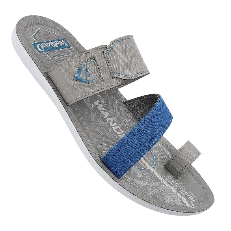 Men's sandals with a pointed toe for a stylish lookMen's Daily Wear Sandals - WG5650 Teal Grey Men's sandals with a pointed toe for a stylish lookMen's Daily Wear Sandals - WG5650 Teal Grey