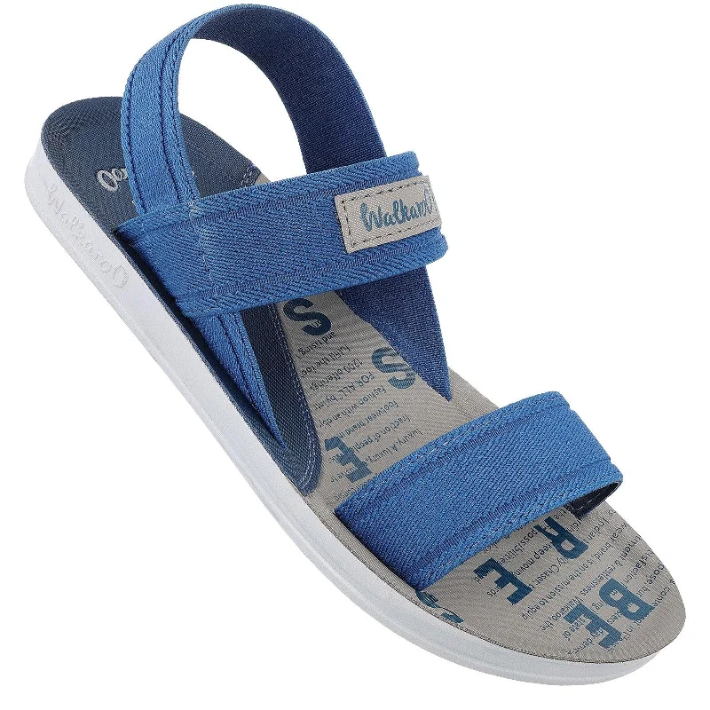 Men's sandals with a toe post designMen's Daily Wear Sandals - WG8408 Teal Blue