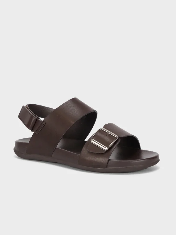Men's sandals with a rubber sole for tractionMens "GHALY" Buckled Casual Sandals