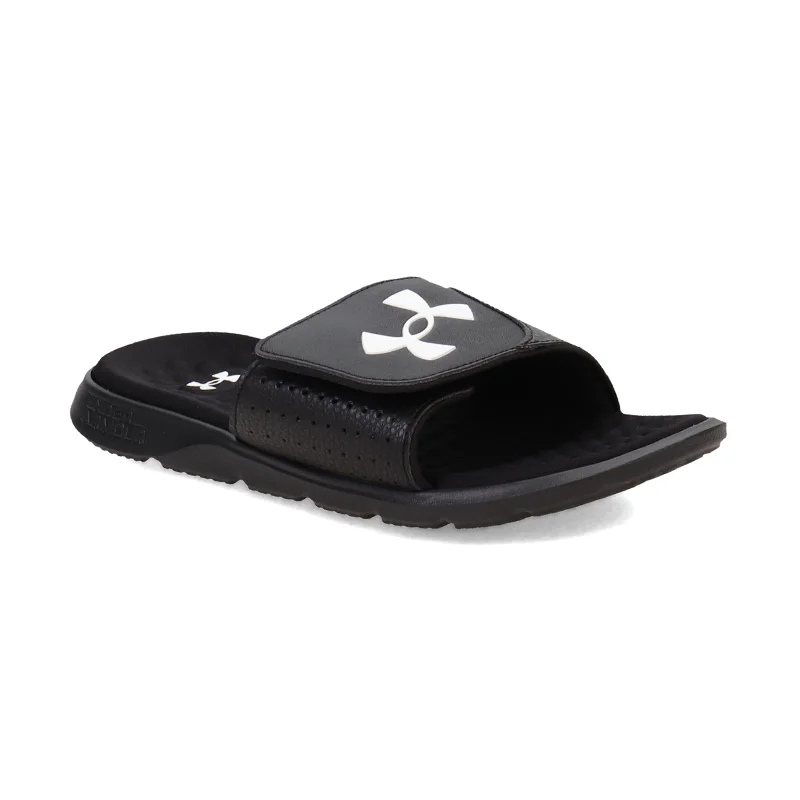 Men's sandals with a stretchy strap for a better fitMen's Ignite Pro Slide Black/Black/White Men's sandals with a stretchy strap for a better fitMen's Ignite Pro Slide Black/Black/White