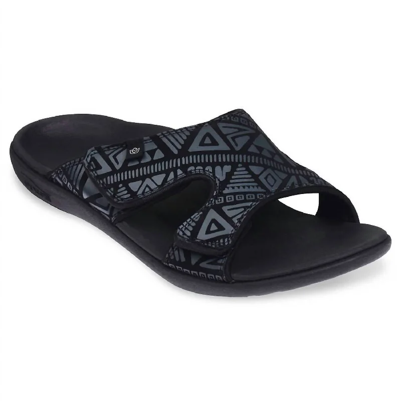 Men's sandals with a flexible sole for easy movementMen's Kholo Tribal Sandal In Black Men's sandals with a flexible sole for easy movementMen's Kholo Tribal Sandal In Black