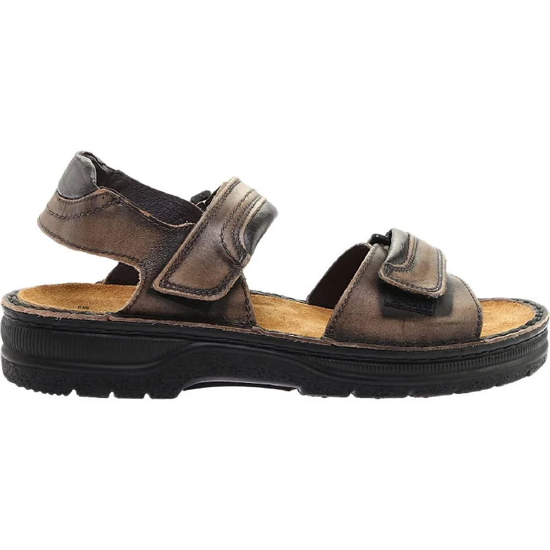 Men's sandals with a stretchy strap for a better fitMen's Lappland Sandal In Vintage Grey Leather Men's sandals with a stretchy strap for a better fitMen's Lappland Sandal In Vintage Grey Leather
