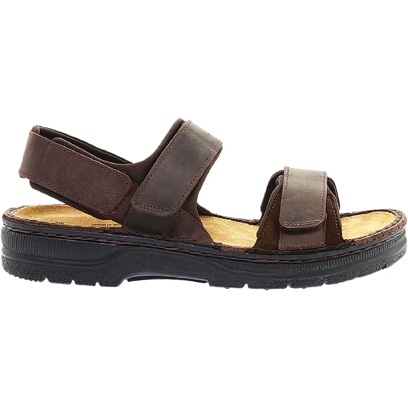 Men's sandals with a rubber sole for tractionMen's Naot Arthur Crazy Horse/Hash Leather/Suede Men's sandals with a rubber sole for tractionMen's Naot Arthur Crazy Horse/Hash Leather/Suede