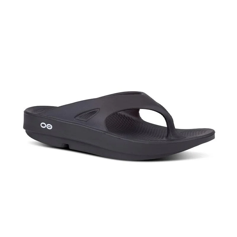 Men's sandals with a wide strap for supportMen's OOriginal Thong Black