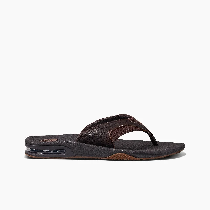 Men's sandals with a padded heelLeather Fanning