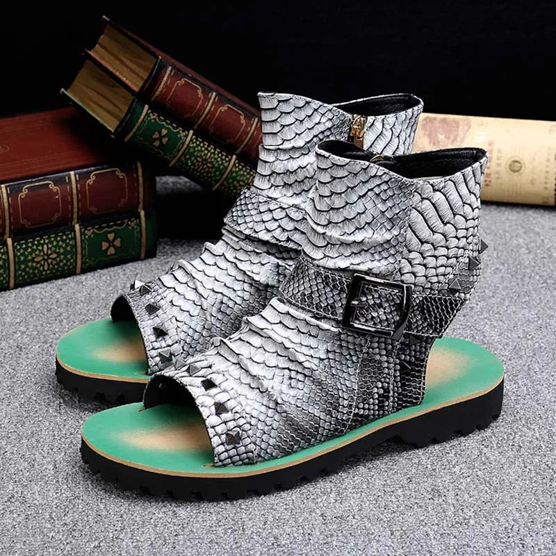 Men's sandals in a neutral color like black or brownMen's Summer Style Leather Punk Rivets Open Toe Ankle Gladiator Sandals Men's sandals in a neutral color like black or brownMen's Summer Style Leather Punk Rivets Open Toe Ankle Gladiator Sandals