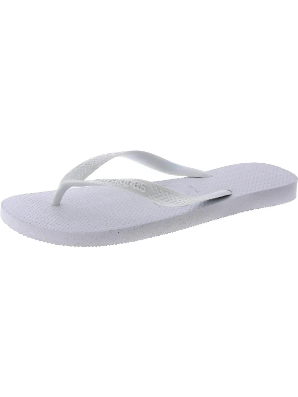 Men's sandals with a rubber sole for tractionMens Textured Signature Thong Sandals