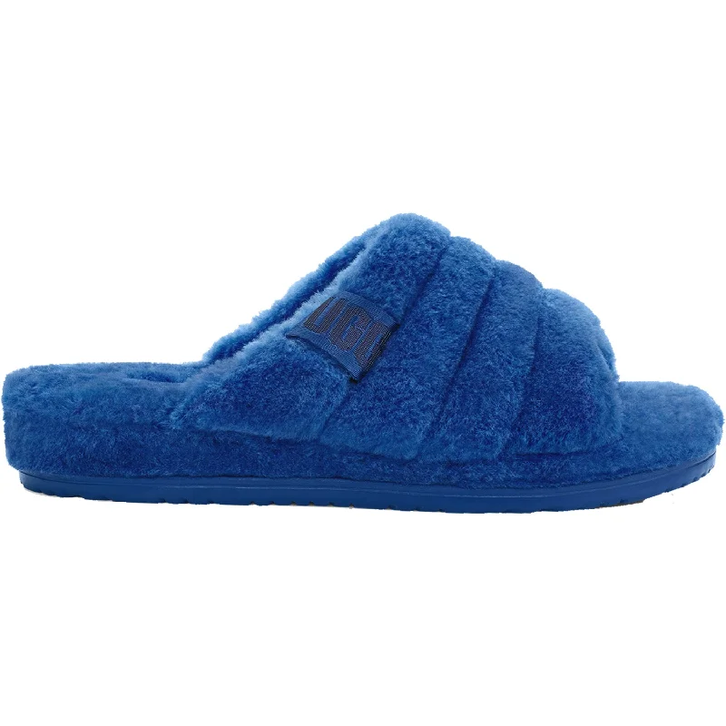 Men's sandals with a leather lining for comfortMen's UGG Fluff You Classic Blue Wool Men's sandals with a leather lining for comfortMen's UGG Fluff You Classic Blue Wool