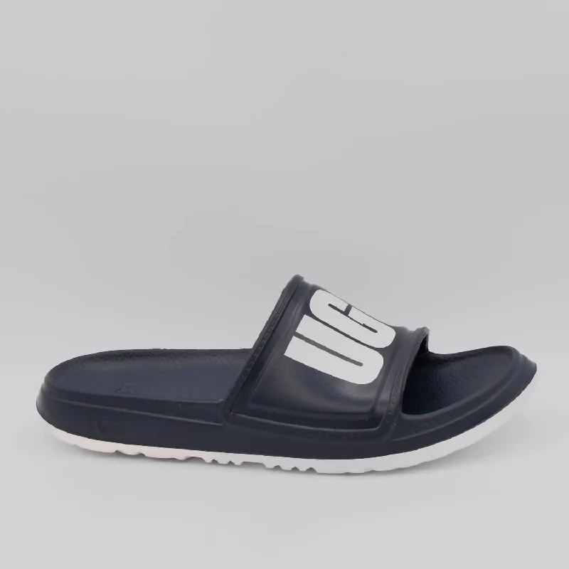 Men's sandals with a toe post designMen's Wilcox Slide Sandal In Dark Sapphire