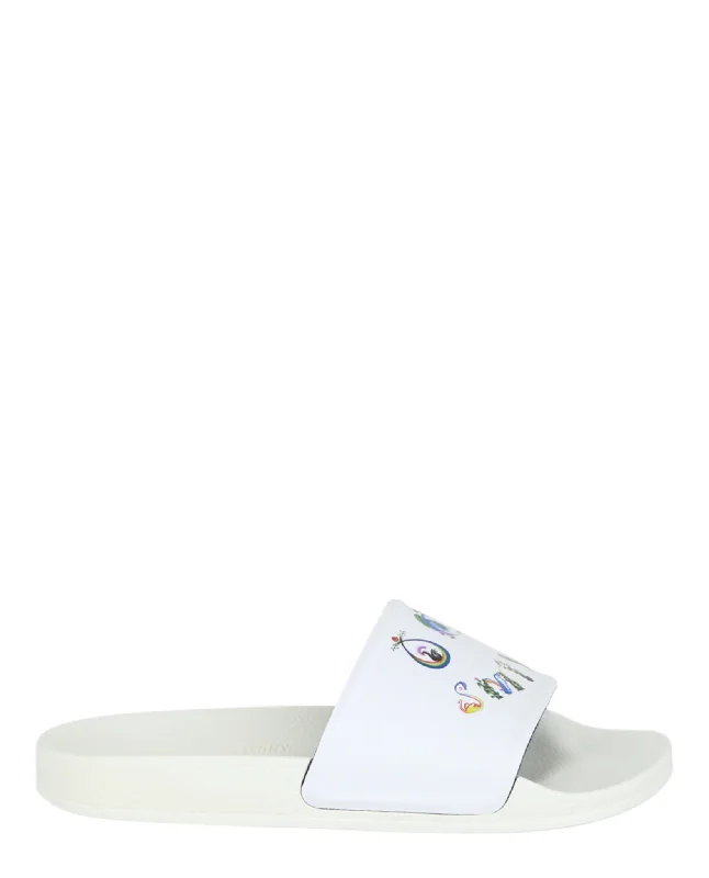 Men's sandals with a rubber sole for tractionOC Smile Slides