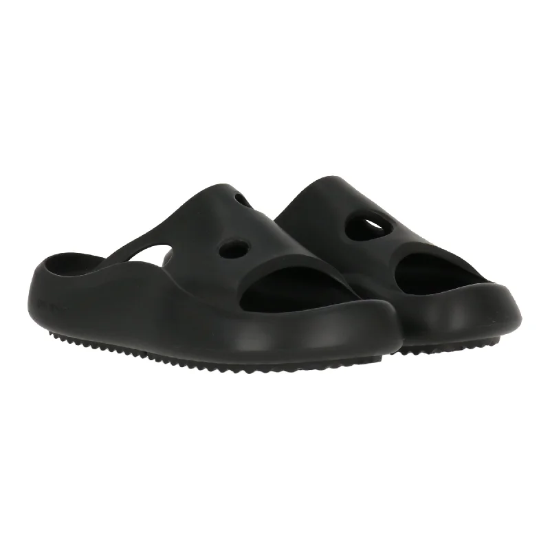 Men's sandals with a stretchy strap for a better fitOff White Mens Black Sandal