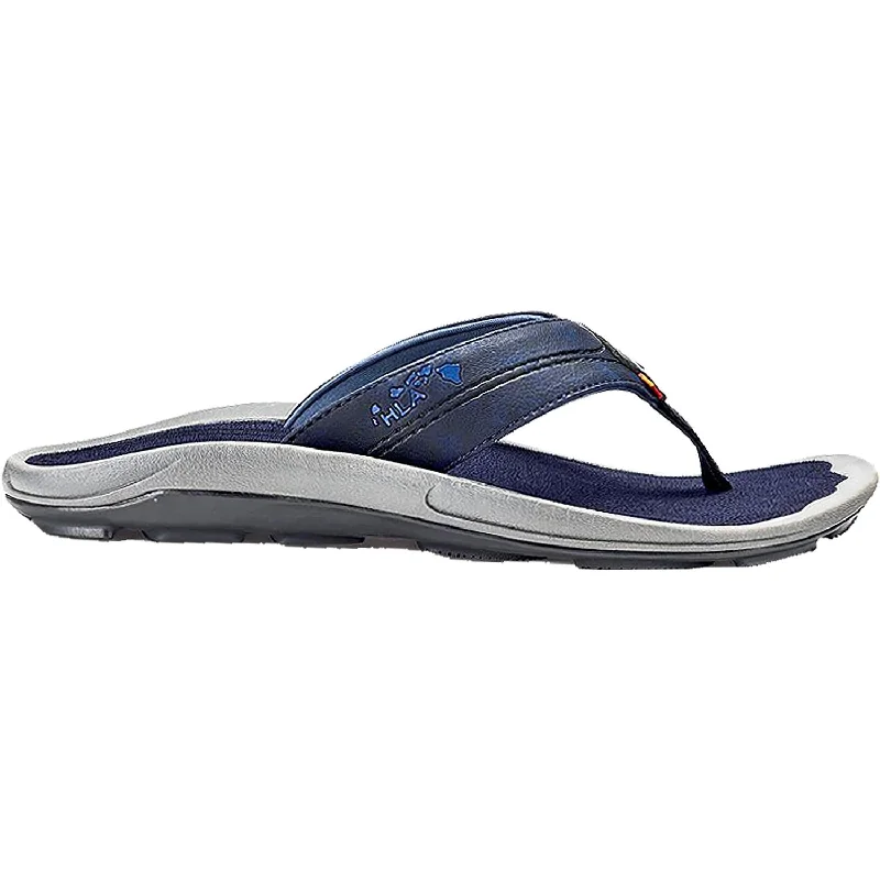 Men's sandals with a buckle closureMen's OluKai Kipi Trench Blue Synthetic