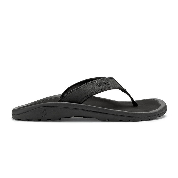 Flip - flop style men's sandals for beach wearOlukai Men's Ohana - Black/Black