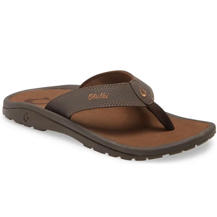 Men's sandals with a removable insole for cleaningOluKai Men's Ohana Dark Java Ray
