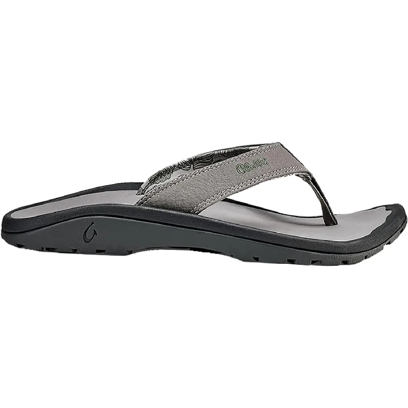 Men's leather sandals with an adjustable strapMen's OluKai Ohana Fog Synthetic