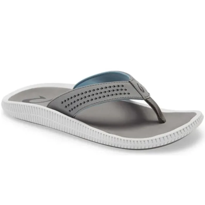 Men's sandals with a decorative buckle or charmOluKai Men's Ulele Stone/Stone
