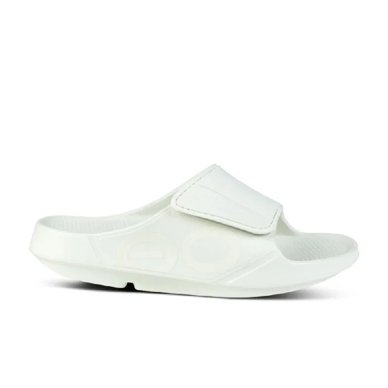Men's sandals with a stretchy strap for a better fitOOFOS OOahh Sport Flex Slide - Cosmic Gray Men's sandals with a stretchy strap for a better fitOOFOS OOahh Sport Flex Slide - Cosmic Gray