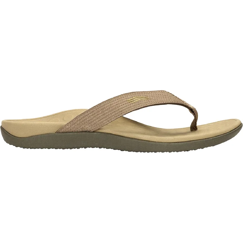 Men's sandals with a cushioned footbedUnisex Vionic Wave Khaki Synthetic