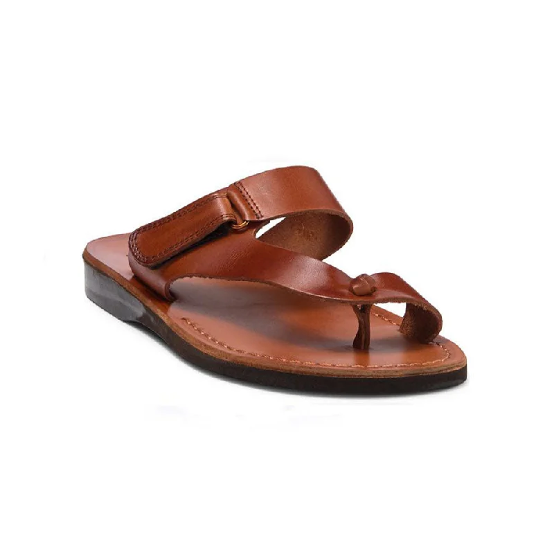 Men's sandals with a leather lining for comfortRafael - Leather Velcro Strap Sandal | Honey Men's sandals with a leather lining for comfortRafael - Leather Velcro Strap Sandal | Honey