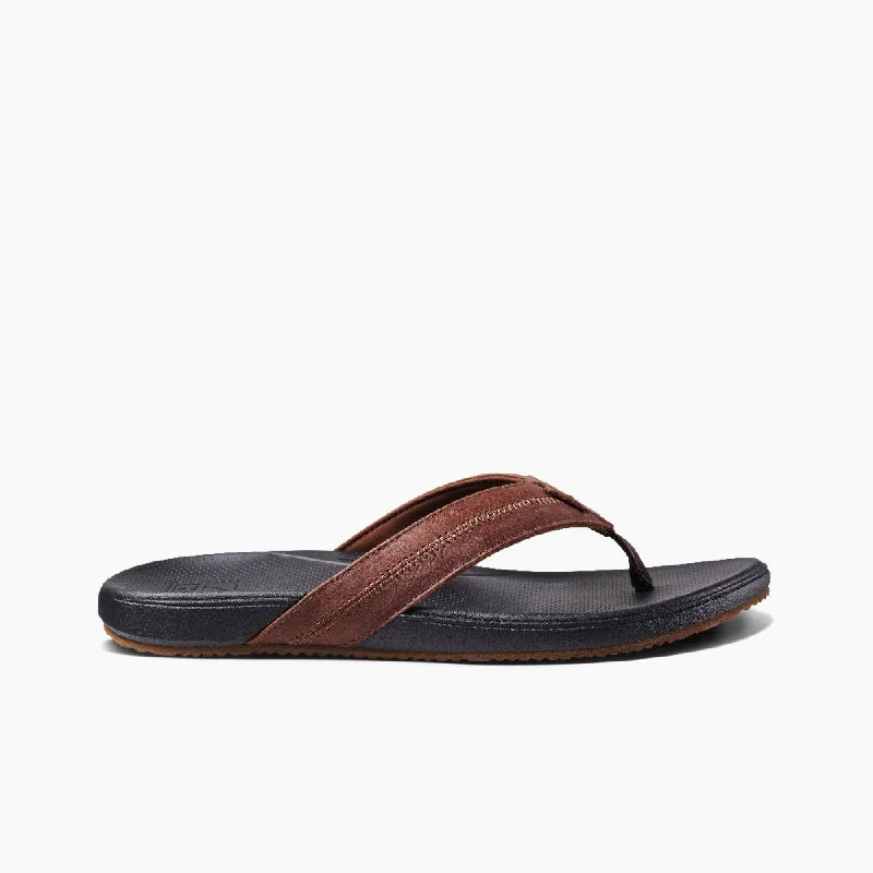 Men's sandals with a buckle closureReef Men's Cushion Phantom 2.0 LE - Brown/Black