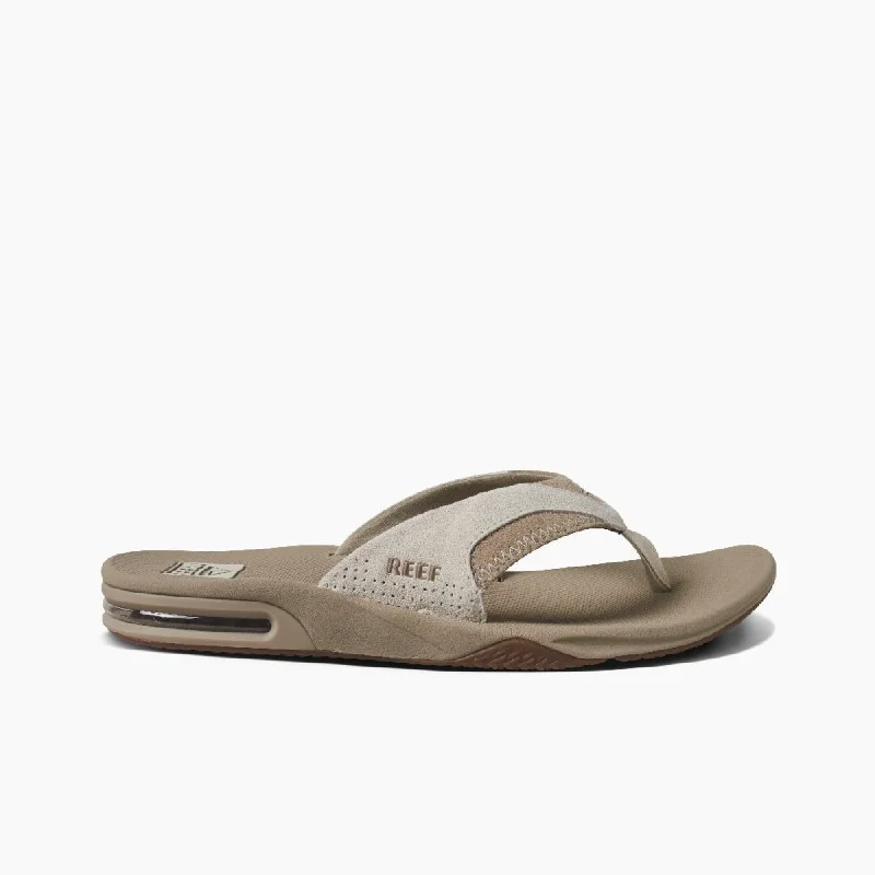 Men's sandals with a shock - absorbing insoleReef Men's Fanning - Tan Suede