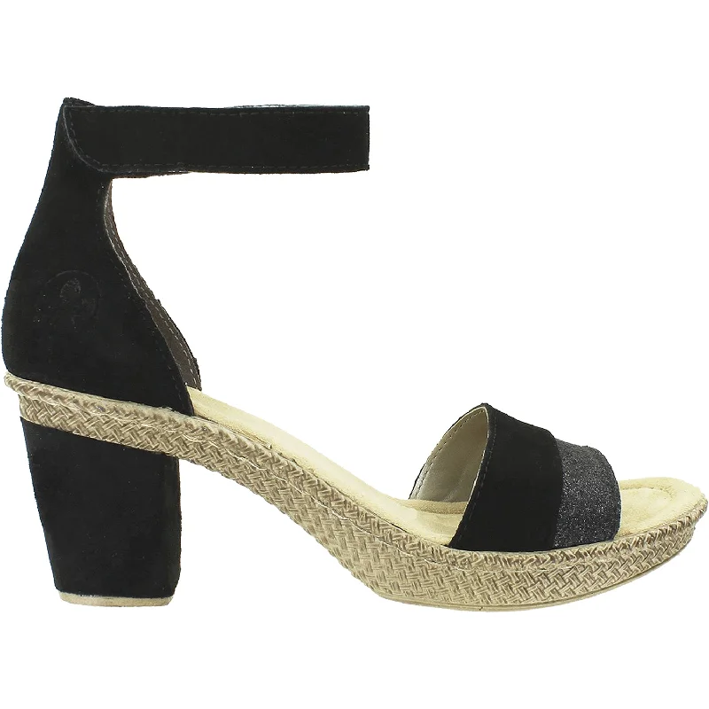 Men's sandals with a buckle closureWomen's Rieker 66534-90 Rabea 34 Black/Silver Synthetic Men's sandals with a buckle closureWomen's Rieker 66534-90 Rabea 34 Black/Silver Synthetic