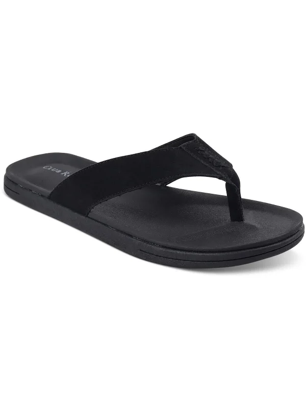 Men's sandals with a shock - absorbing insoleRiley Mens Round Toe Flat Flip-Flops