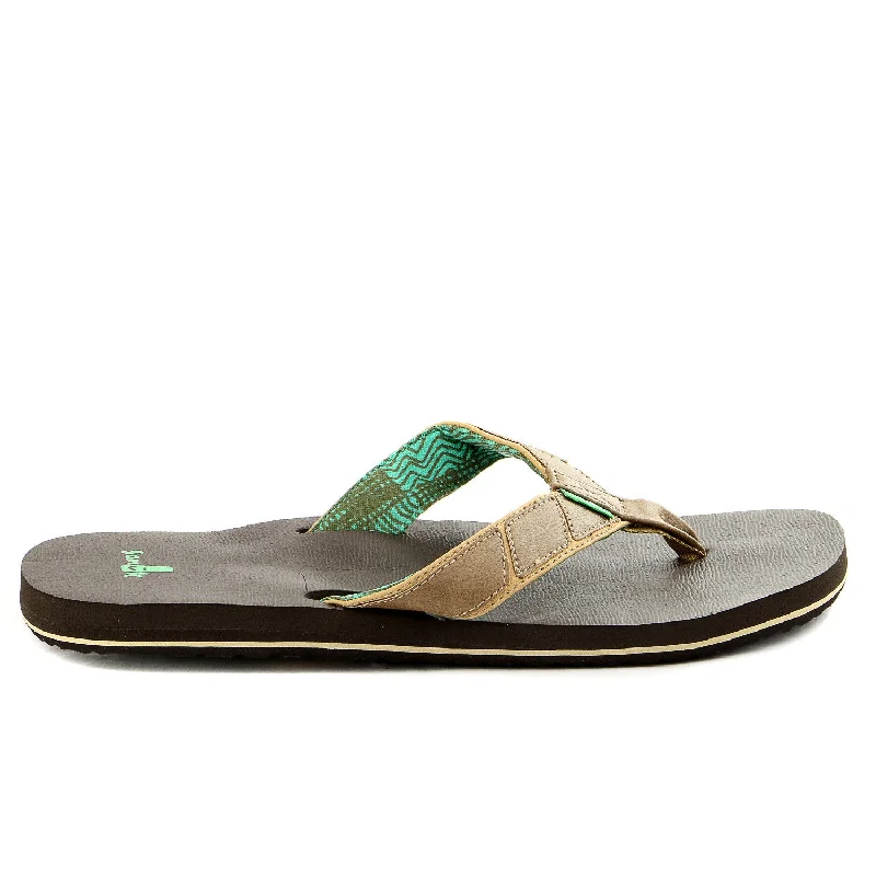 Men's sandals with a toe post designSanuk Tribune Flip Flop - Tan - Mens