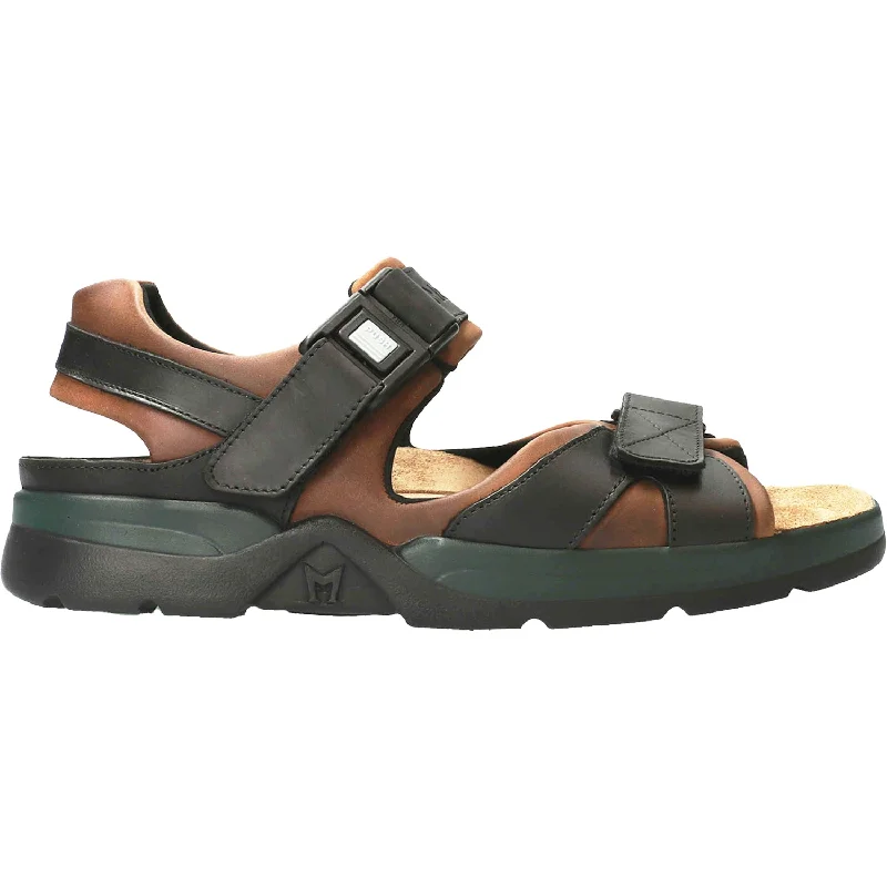 Men's sandals with a pointed toe for a stylish lookMen's Mephisto Shark Brown/Black Leather