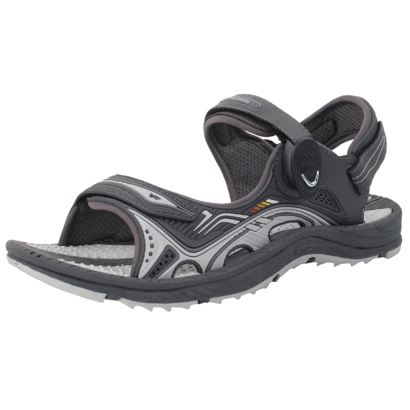 Men's sandals with a buckle closureSignature: 8655 Grey