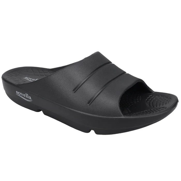 Men's sandals in a neutral color like black or brownSovella Men's PF Slide Black