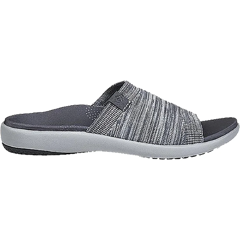 Men's sandals in a neutral color like black or brownWomen's Spenco Astoria Memory Foam Slide Wild Dove Knit Fabric Men's sandals in a neutral color like black or brownWomen's Spenco Astoria Memory Foam Slide Wild Dove Knit Fabric