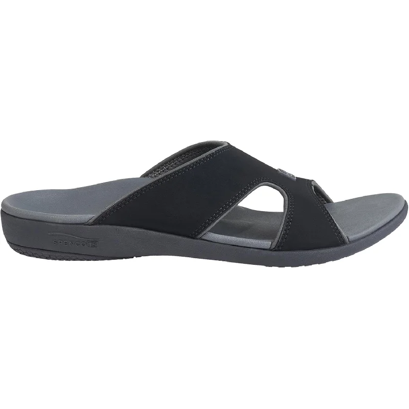 Men's sandals with a flexible sole for easy movementMen's Spenco Kholo Plus Carbon/Pewter Synthetic Men's sandals with a flexible sole for easy movementMen's Spenco Kholo Plus Carbon/Pewter Synthetic