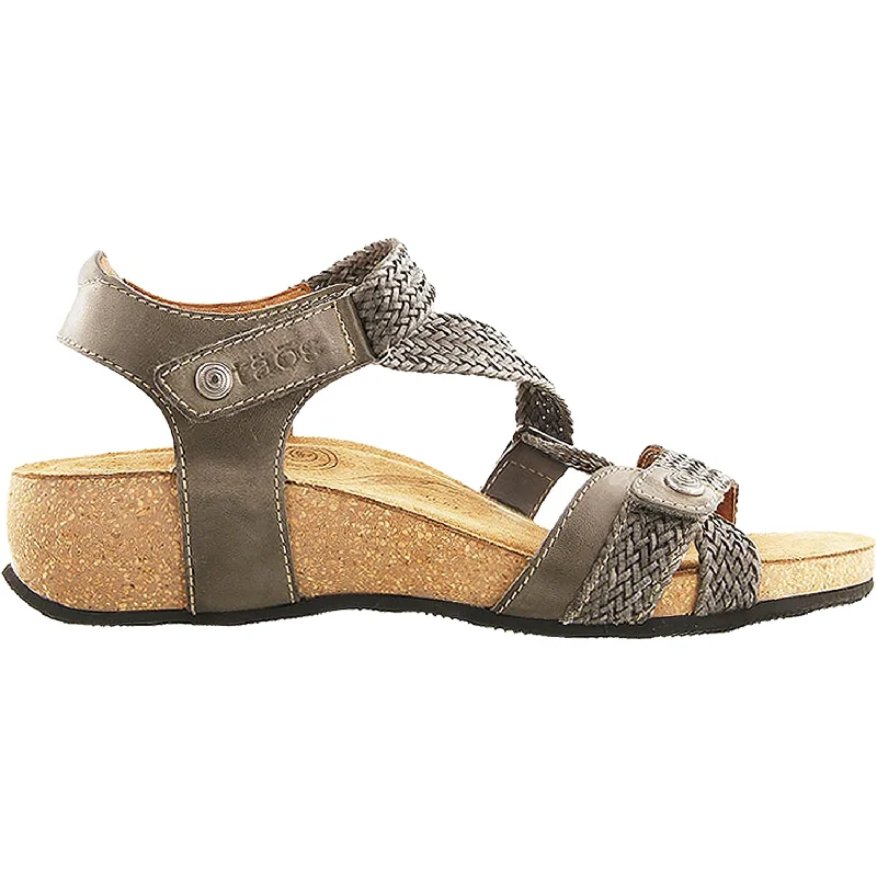 Men's sandals in a neutral color like black or brownWomen's Taos Trulie Dark Grey Leather Men's sandals in a neutral color like black or brownWomen's Taos Trulie Dark Grey Leather