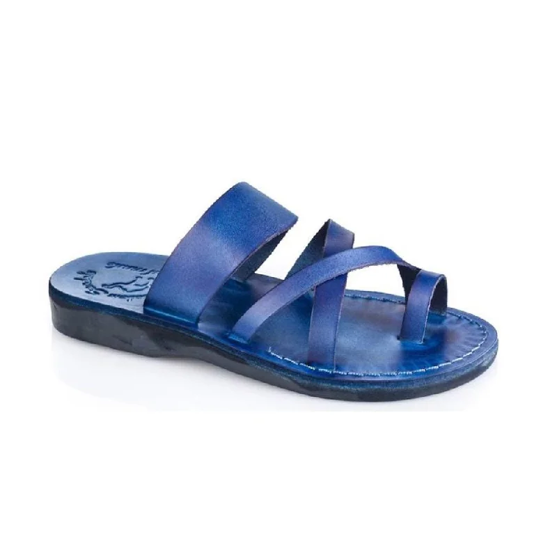 Men's sandals with a shock - absorbing insoleThe Good Shepherd - Leather Toe Loop Slide | Blue Men's sandals with a shock - absorbing insoleThe Good Shepherd - Leather Toe Loop Slide | Blue