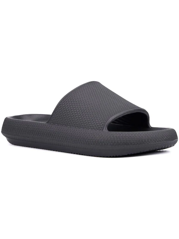 Flip - flop style men's sandals for beach wearTreyton Mens Textured Casual Pool Slides Flip - flop style men's sandals for beach wearTreyton Mens Textured Casual Pool Slides