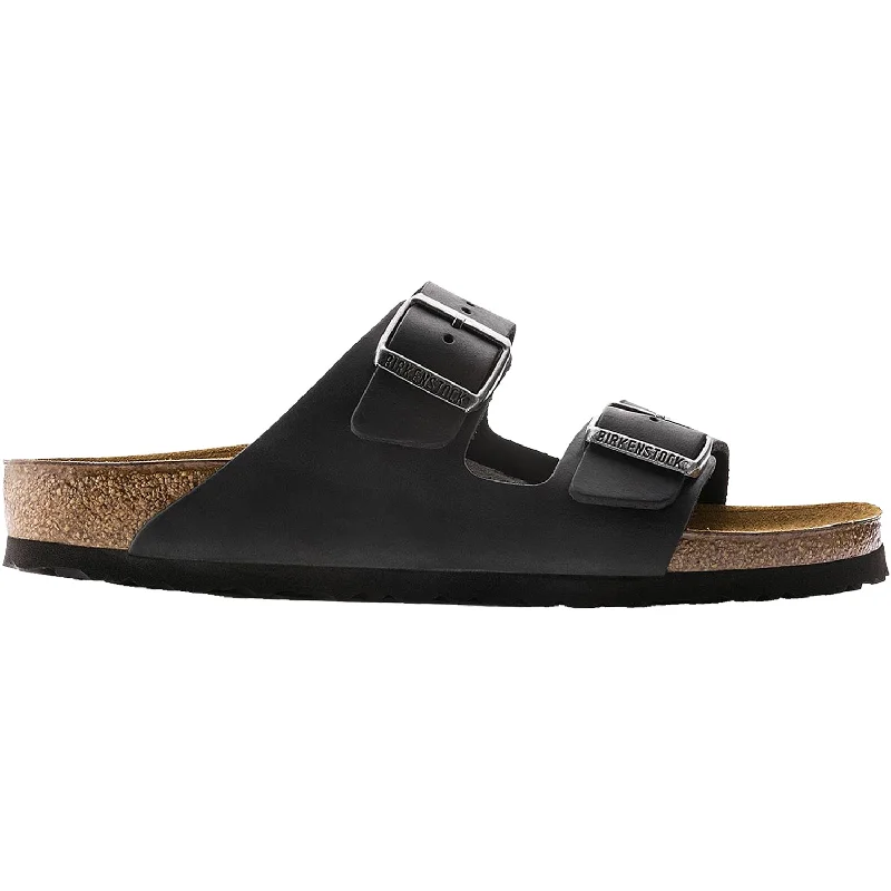 Men's sandals with a pointed toe for a stylish lookUnisex Birkenstock Arizona Black Oiled Leather Men's sandals with a pointed toe for a stylish lookUnisex Birkenstock Arizona Black Oiled Leather
