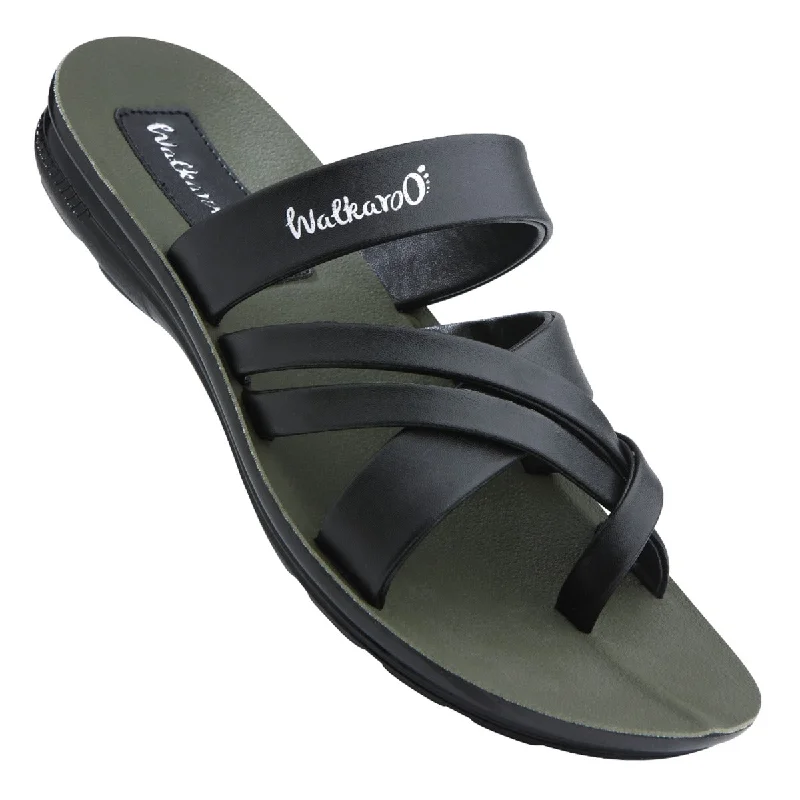 Men's sandals with a perforated leather upper for ventilationMen's Daily Wear Sandals - W5687 Green Men's sandals with a perforated leather upper for ventilationMen's Daily Wear Sandals - W5687 Green