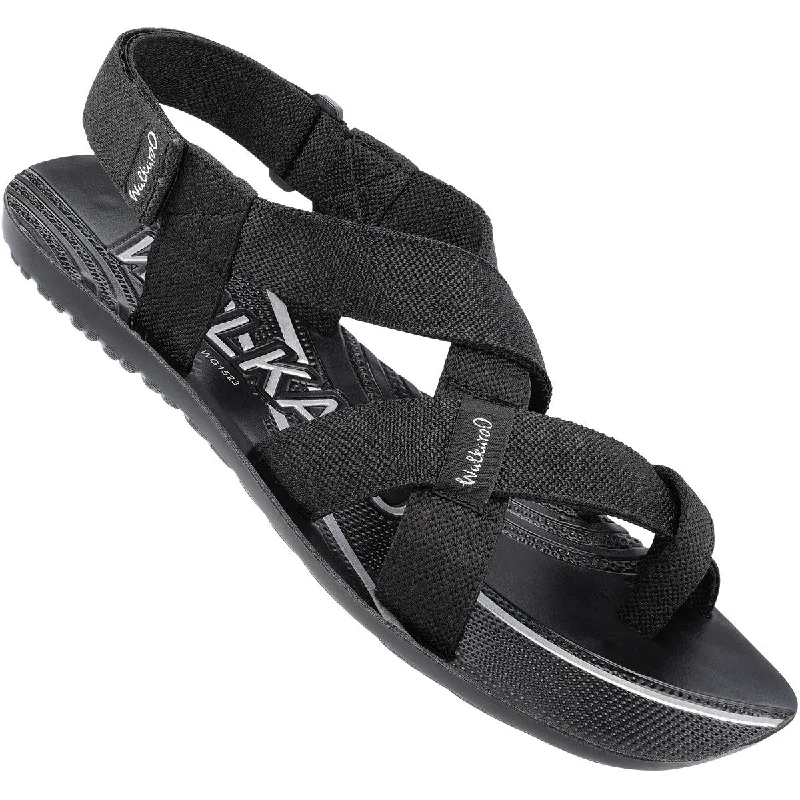 Men's sandals with a flexible sole for easy movementWalkaroo Mens Sandal - WG1523 Black Men's sandals with a flexible sole for easy movementWalkaroo Mens Sandal - WG1523 Black