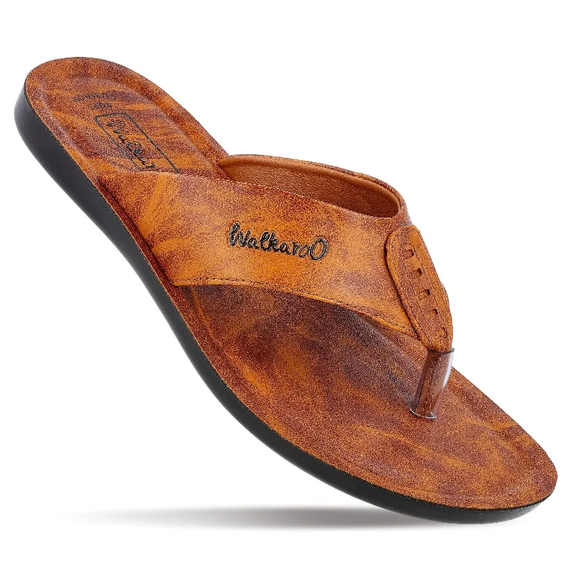 Men's sandals with a padded heelMen's Daily Wear Sandals - WG5060 Tan