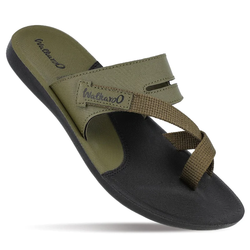 Men's sandals with a shock - absorbing insoleWalkaroo Men Sandal  - WG5451 Black