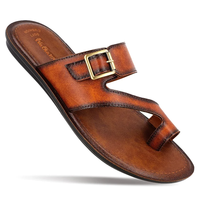 Men's sandals in a neutral color like black or brownWalkaroo Men Sandals - WG5458 Tan Men's sandals in a neutral color like black or brownWalkaroo Men Sandals - WG5458 Tan