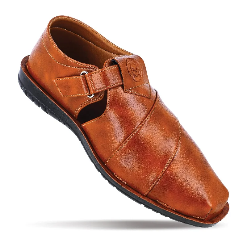Men's sandals with a pointed toe for a stylish lookWalkaroo Men Fishermen Sandal - WG5776 Tan Men's sandals with a pointed toe for a stylish lookWalkaroo Men Fishermen Sandal - WG5776 Tan