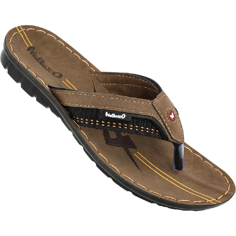 Men's sandals with a decorative buckle or charmMen's Daily Wear Sandals - W1030 Tan Men's sandals with a decorative buckle or charmMen's Daily Wear Sandals - W1030 Tan