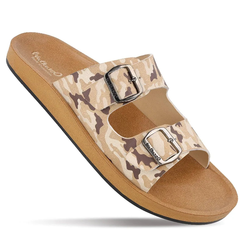 Men's sandals in a neutral color like black or brownMen's Daily Wear Sandals - WE1333 Beige