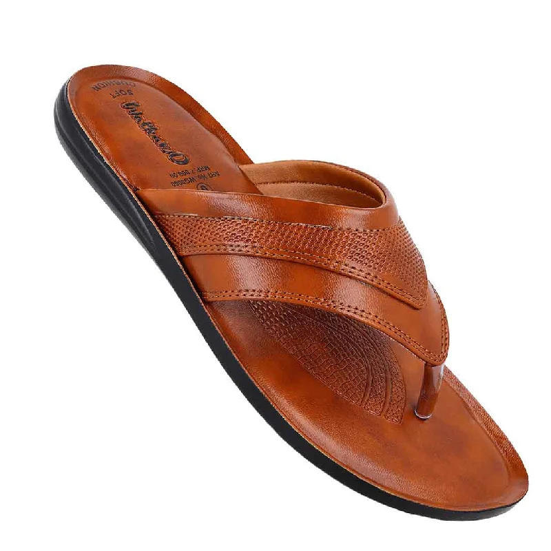 Men's sandals with a shock - absorbing insoleWalkaroo Men Sandals  - WG5111 Tan